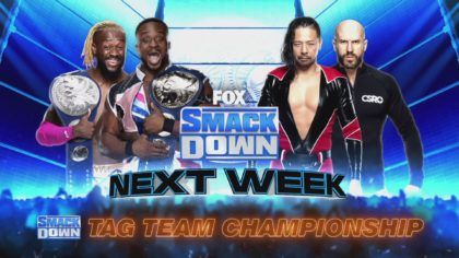 Superluchas - Noticias WWE 8 The New Day vs Shinsuke Nakamura y Cesaro por el Campeonato de Parejas SmackDown (10/07/2020) / WWE