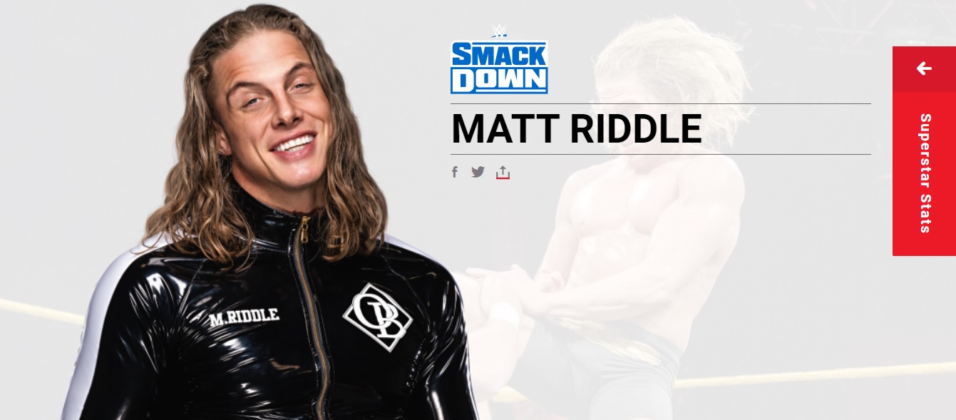Ya se sabe cuándo debutará Matt Riddle en SmackDown 2 Matt Riddle ¿Cuándo debutará Matt Riddle en SmackDown?