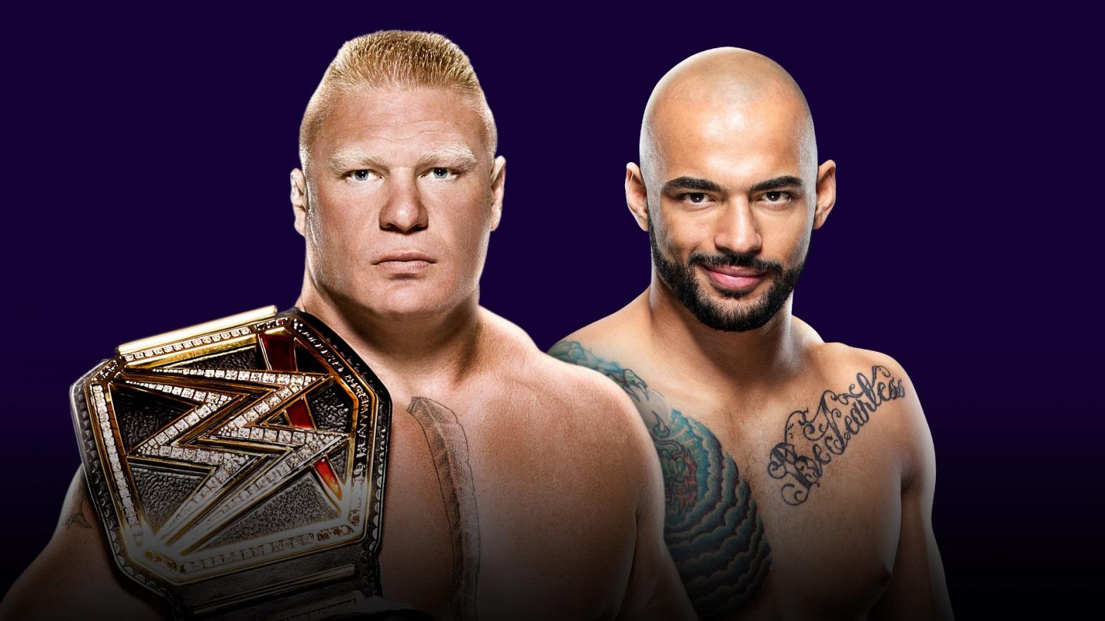 Ricochet en contra de Brock Lesnar