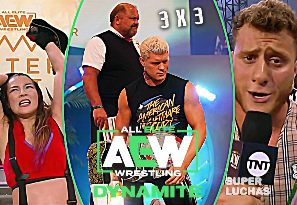 3 x 3: Lo mejor y lo peor de AEW Dynamite 1 de julio 2020