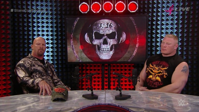 Austin y Lesnar en el podcast del primero, allá por 2015 - WWE Austin y Lesnar en el podcast del primero, allá por 2015 - WWE