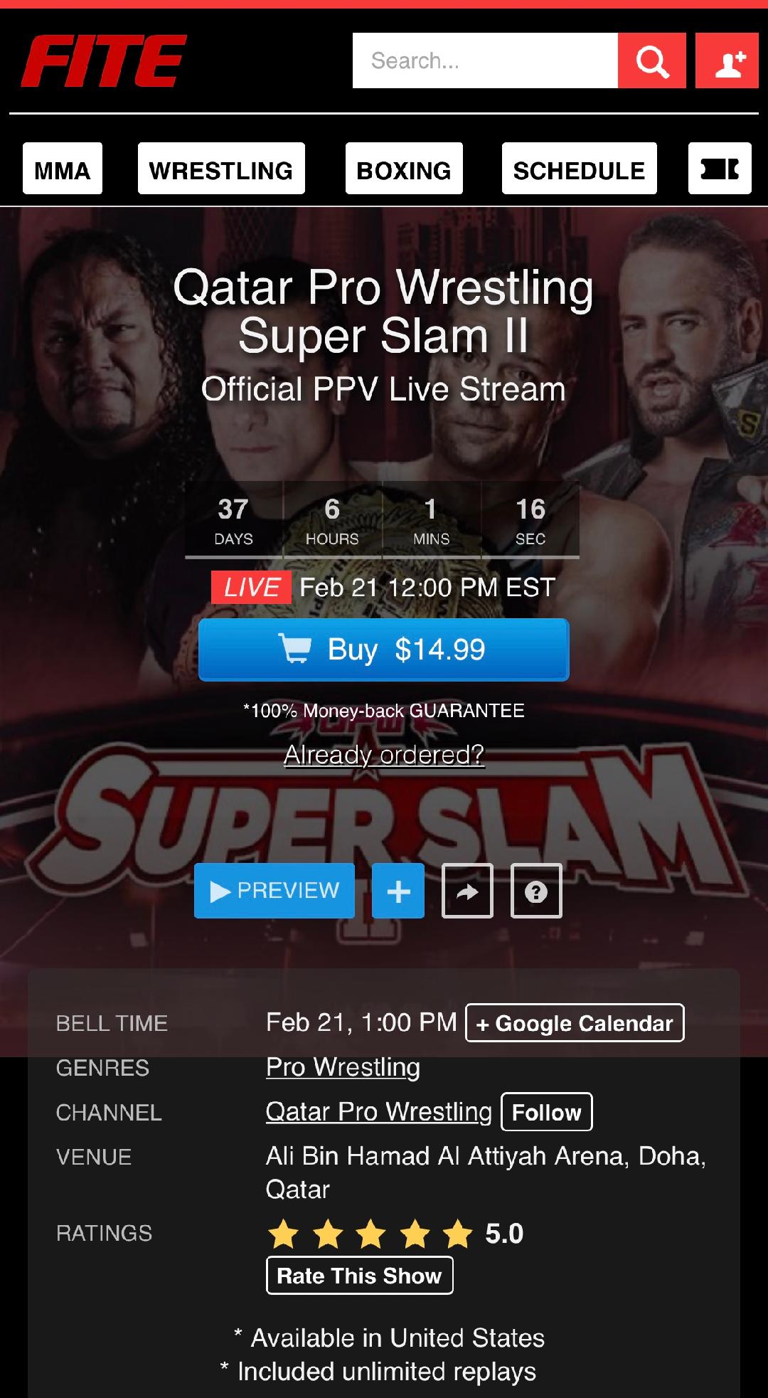 QPW: Super Slam II ahora en el Lusail Sports Arena | Superluchas