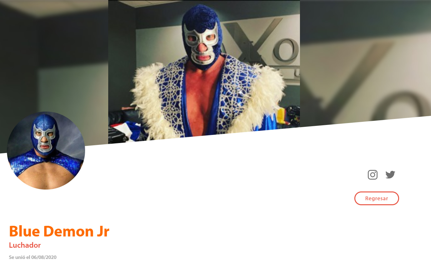 Blue Demon jr. Cameo