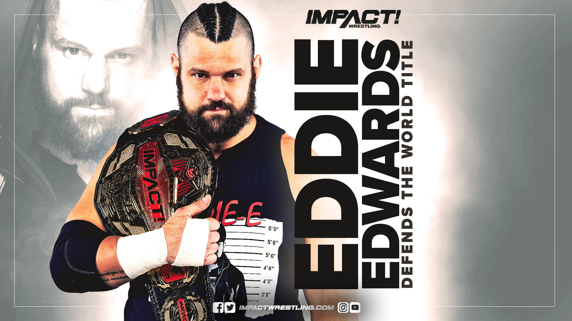 Eddie Edwards defendiendo el Campeonato Mundial Impact en el episodio de Impact Wrestling del 4 de agosto de 2020 - Anthem Sports & Entertainment