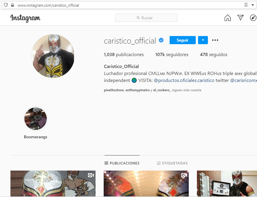Instagram Caristico