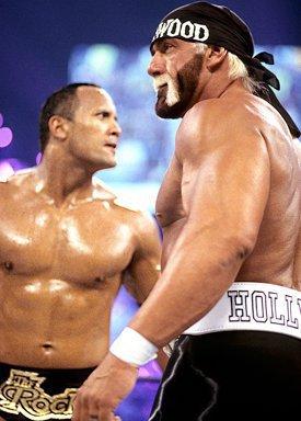 The Rock y Hollywood Hulk Hogan en WrestleMania 18 (17/03/2002) / WWE