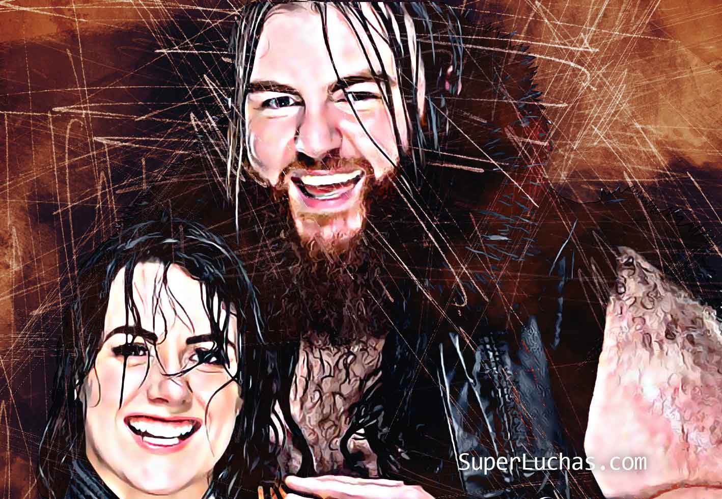 Nikki Cross y su esposo, Killian Dain