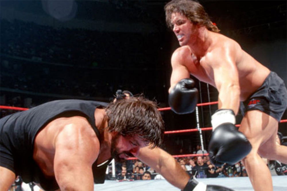 WWE Brawl For All: Bart Gunn vs. Steve Williams.