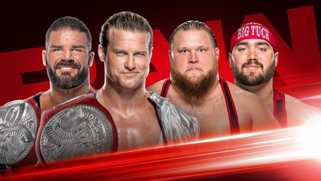 Robert Roode y Dolph Ziggler vs Heavy Machinery por el Campeonato de Parejas Raw el lunes 30 de septiembre de 2019