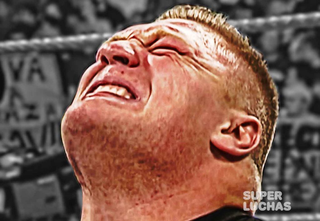 Brock Lesnar llorando