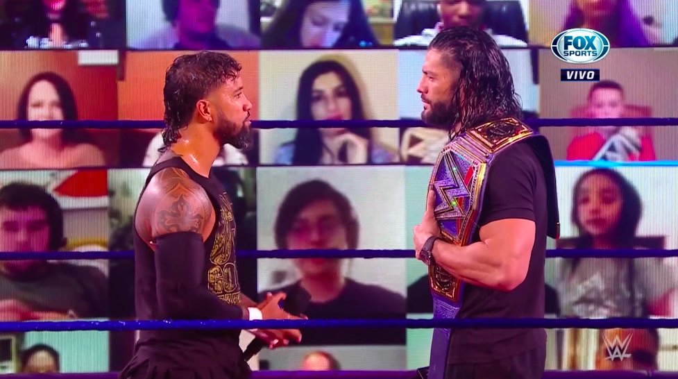 Jey Uso y Roman Reigns en el episodio de SmackDown del 2 de octubre de 2020 - WWE