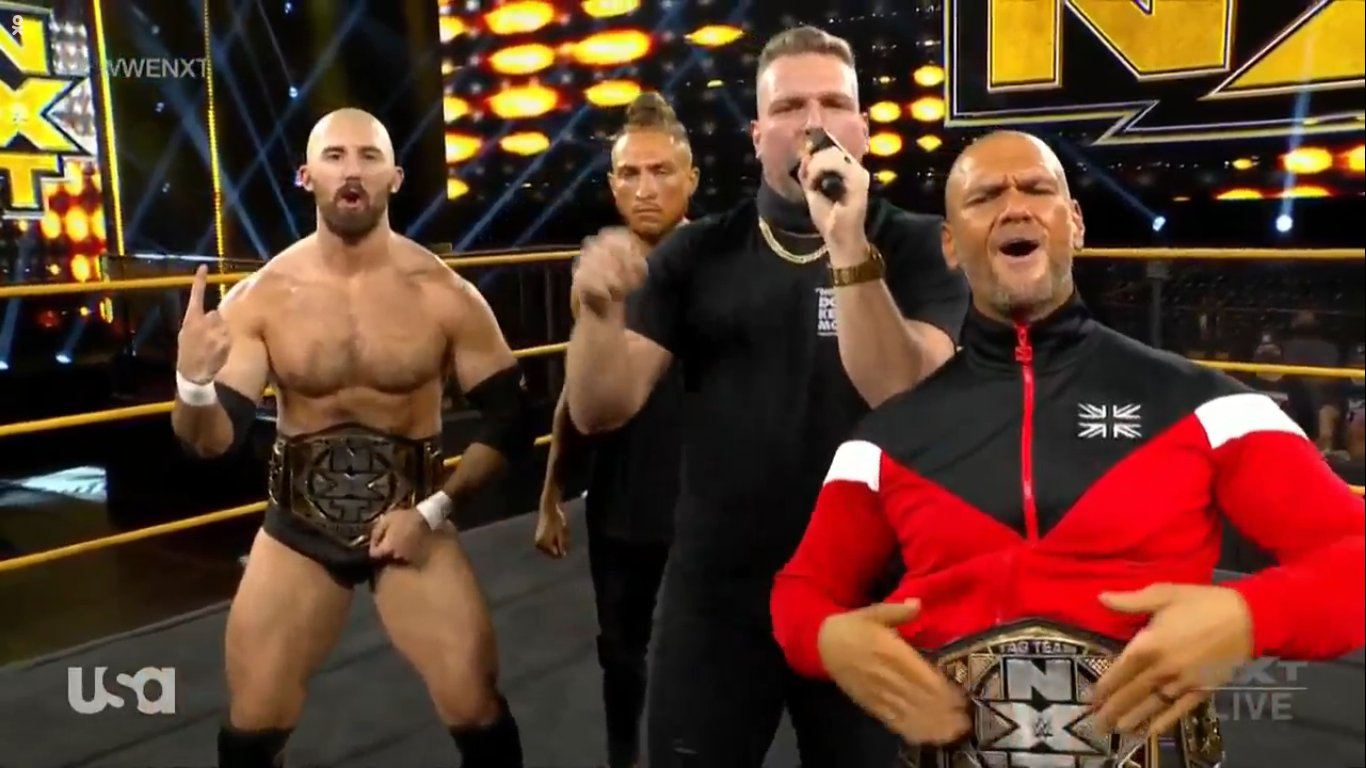 Pat McAfee, Pete Dunne, Oney Lorcan y Danny Burch - NXT 11 de noviembre 2020