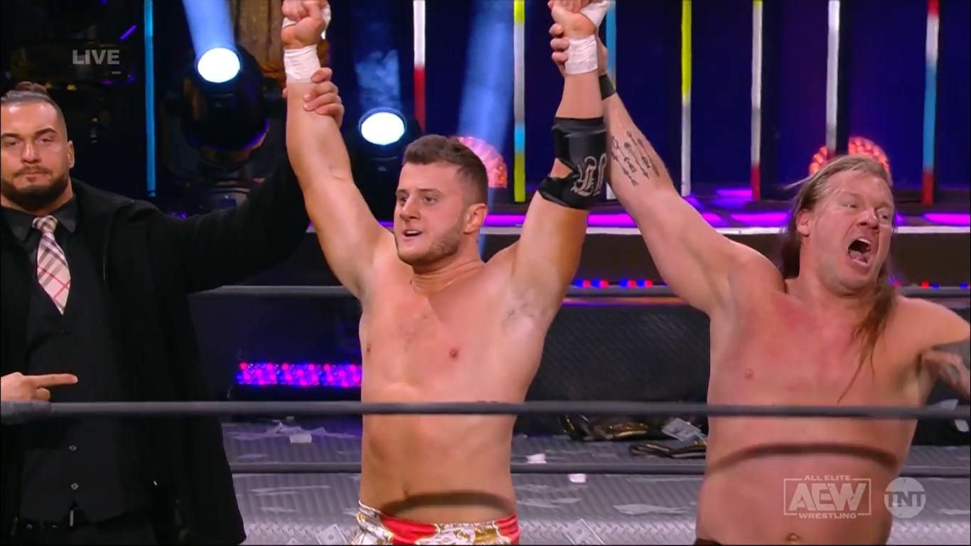 Chris Jericho and MJF vs. The Young Bucks at the PPV AEW