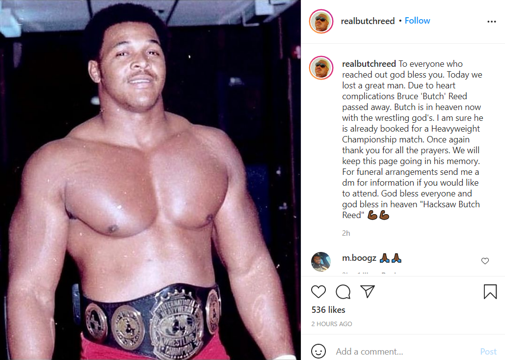 Falleció Butch Reed a los 66 años de edad | Superluchas