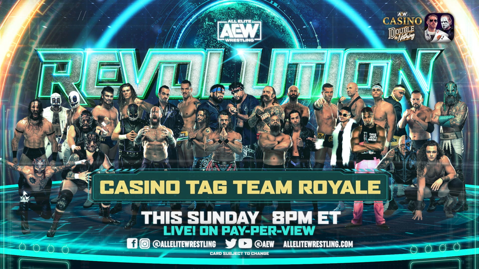 AEW Revolution Rey Fenix and PAC are the winners of the Casino Tag