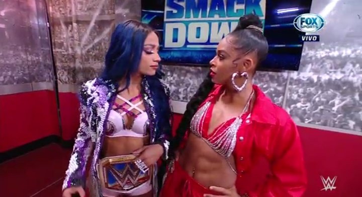 sasha banks y bianca belair smackdown 19 de marzo 2021