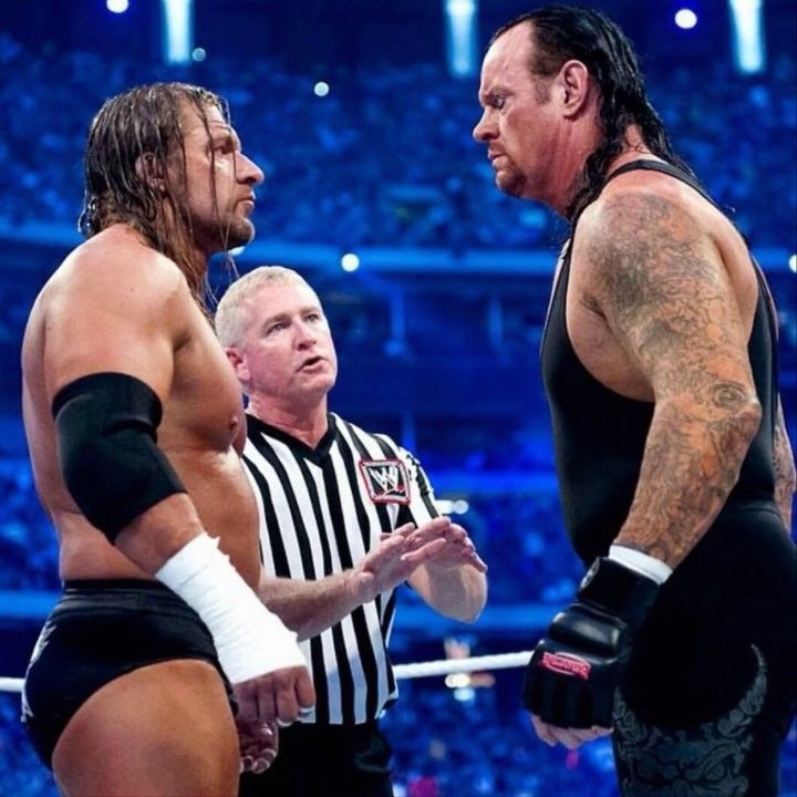 The Undertaker y Triple H en WrestleMania