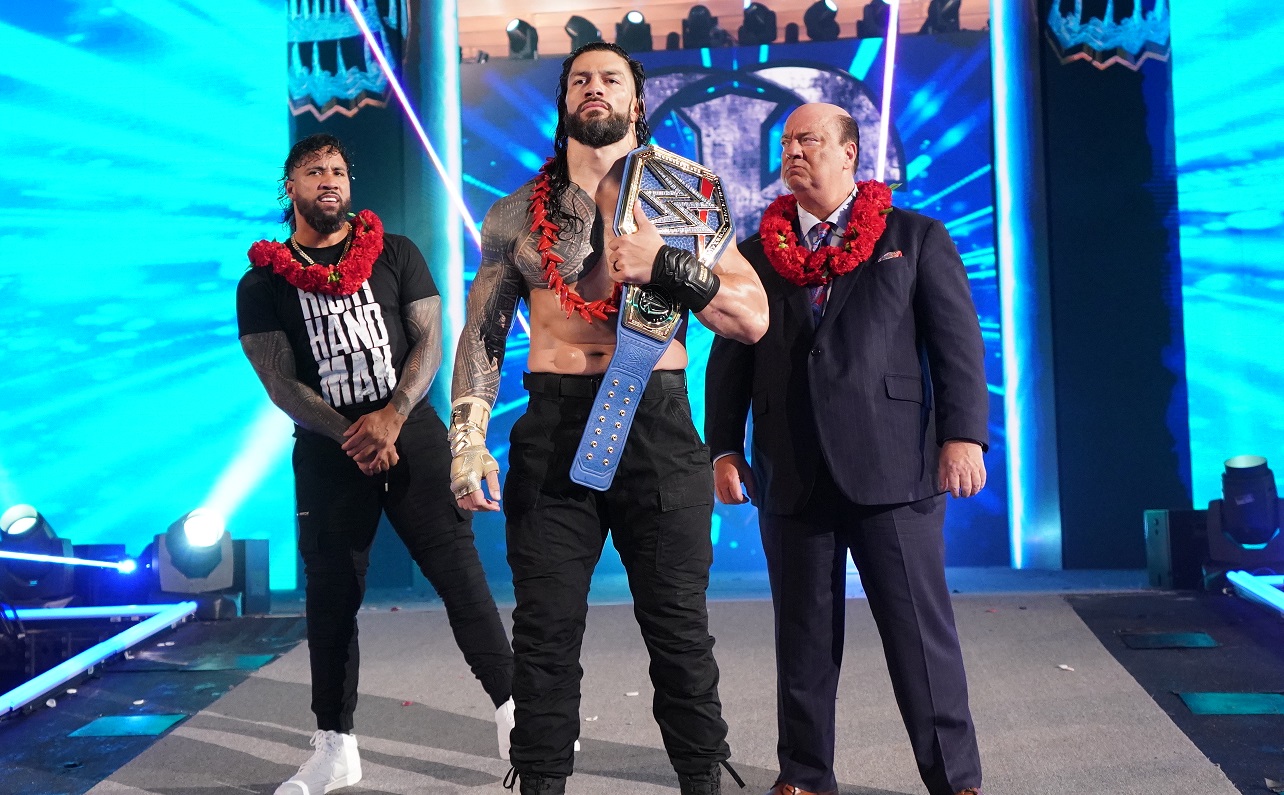 Roman Reigns, Paul Heyman y Jey Uso