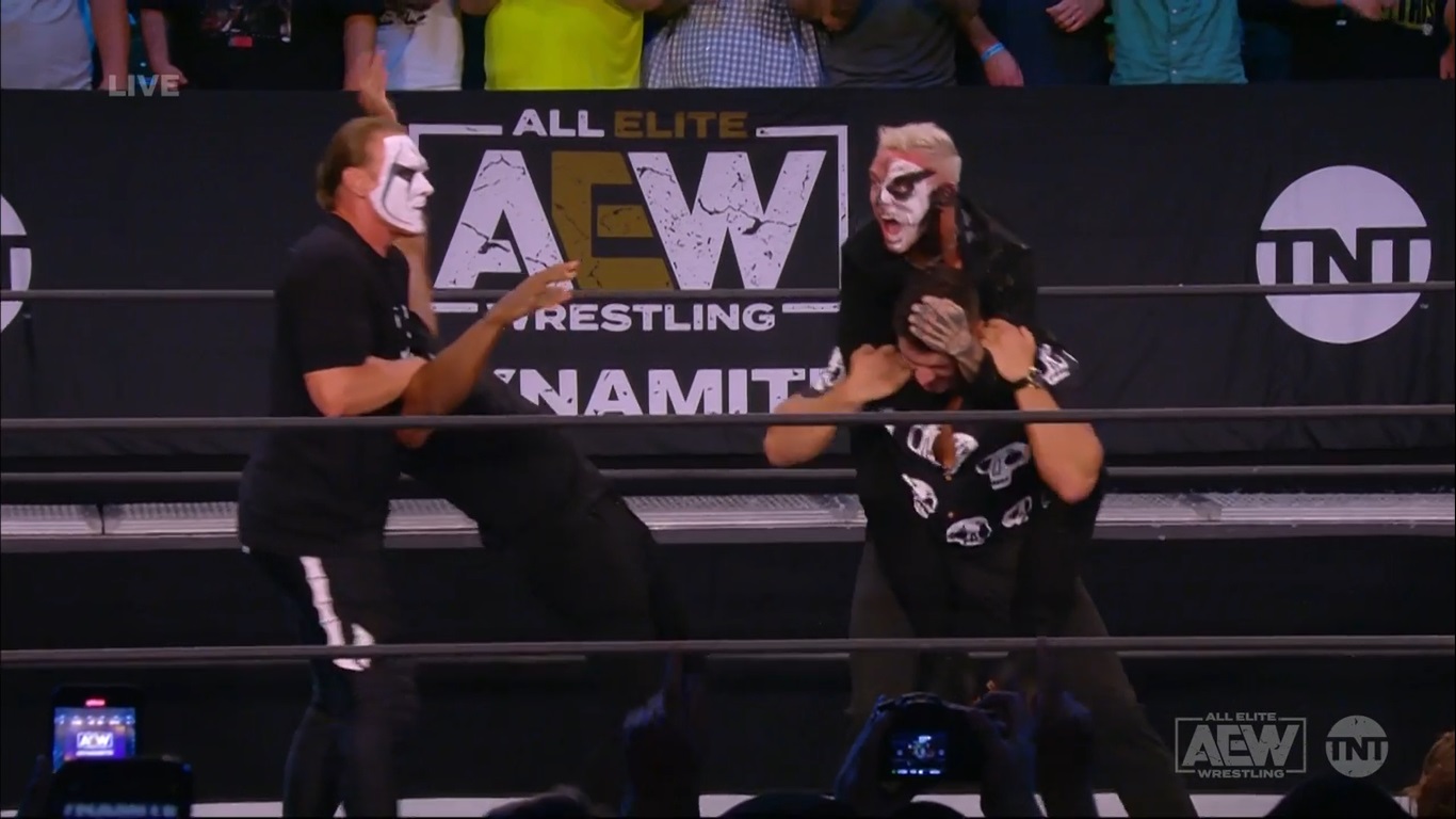 aew dynamite 30.06.2021 2 sting scorpio sky darby allin ethan page