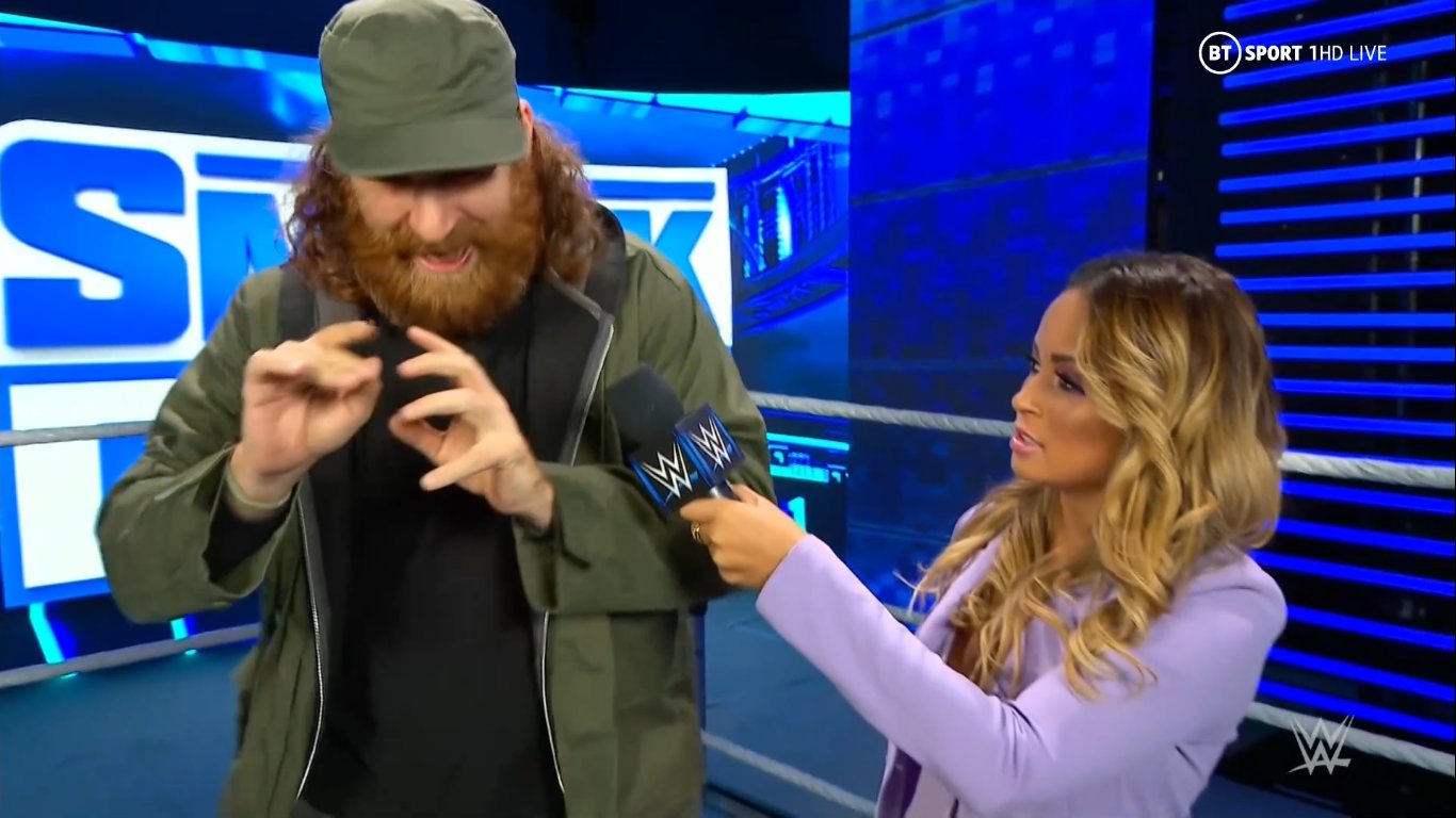 Sami Zayn y Kayla Braxton - WWE SmackDown