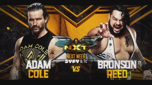 Adam Cole vs. Bronson Reed en WWE NXT Syfy