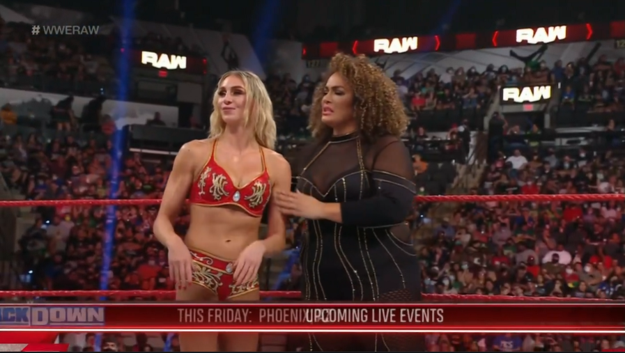 charlotte flair y nia jax raw 16 de agosto 2021