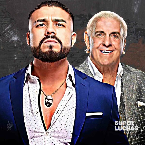 Andrade y Ric Flair