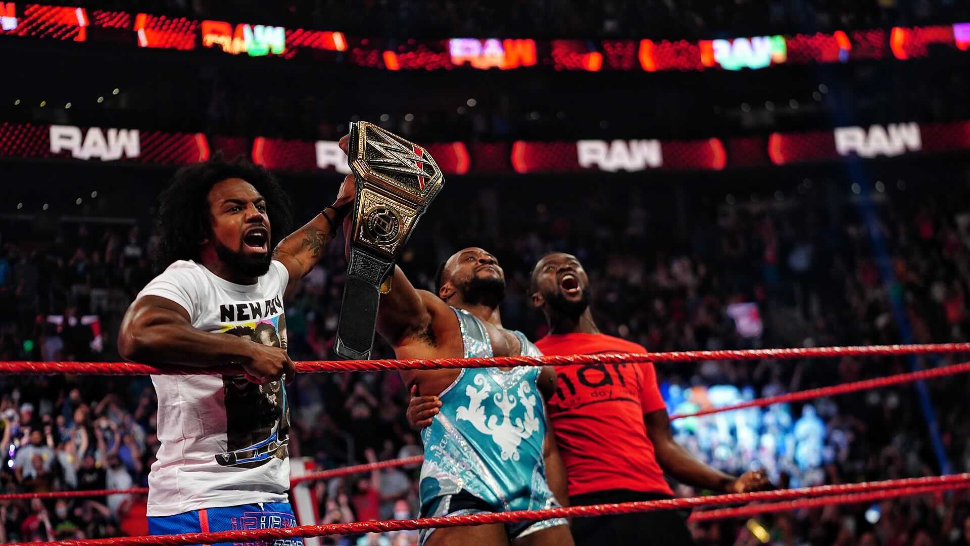 Xavier Woods, Big E como Campeón WWE y Kofi Kingston en Raw (13/09/2021) / WWE