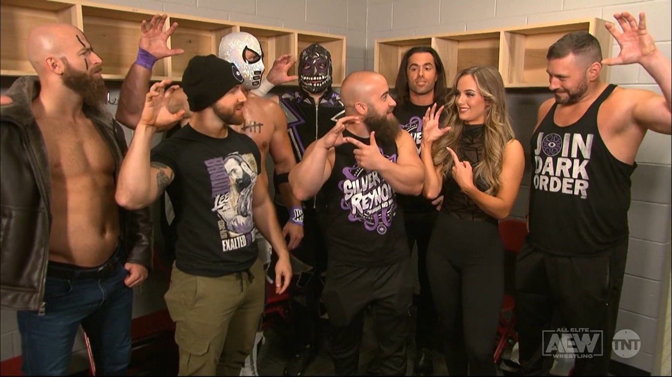 aew dynamite 06.10.2021 the dark order john silver anna jay colt cabana