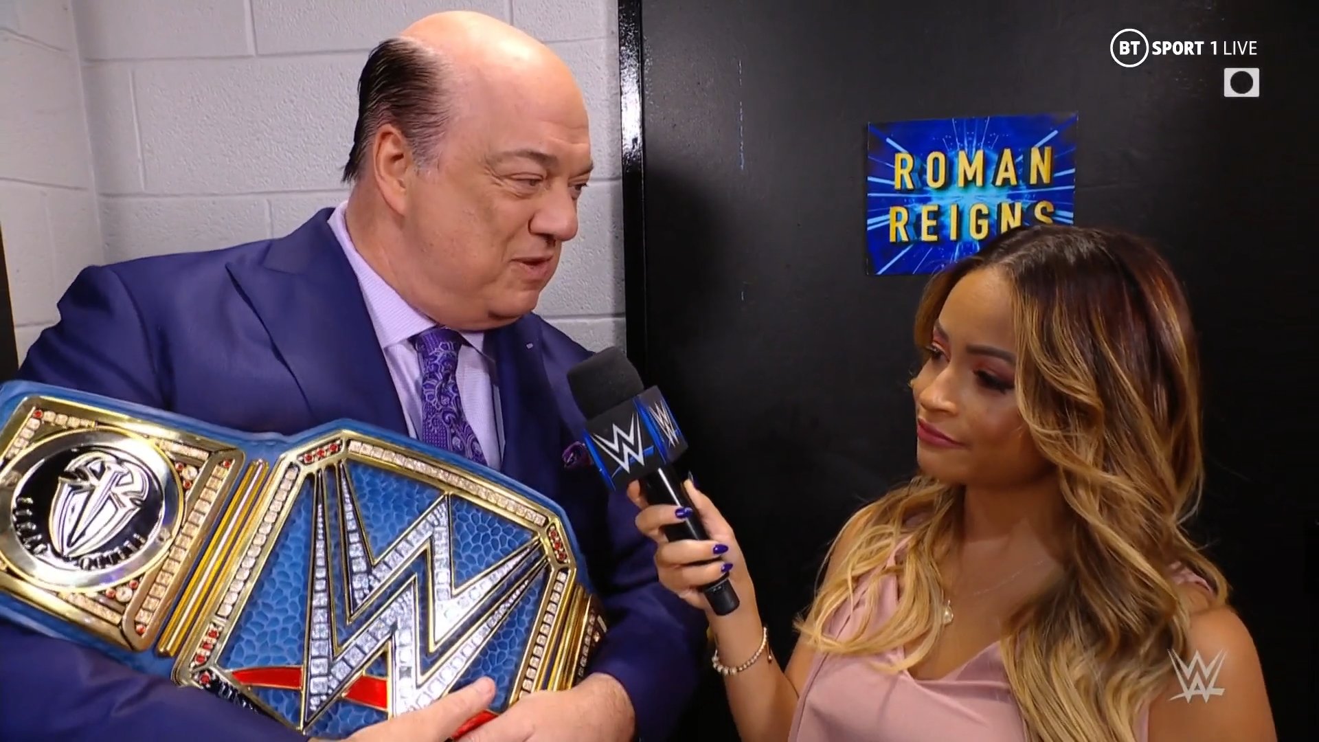 Paul Heyman y Kayla Braxton - WWE SmackDown