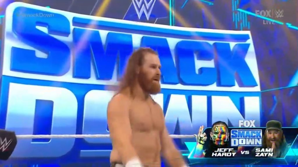 sami zayn y jeff hardy smackdown 12 de noviembre 2021