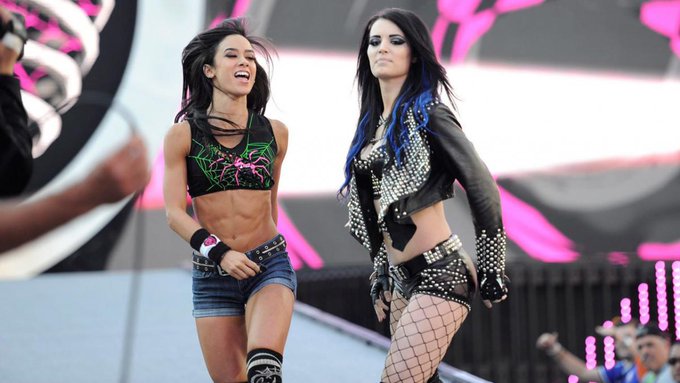 Paige y AJ Lee juntas en WWE