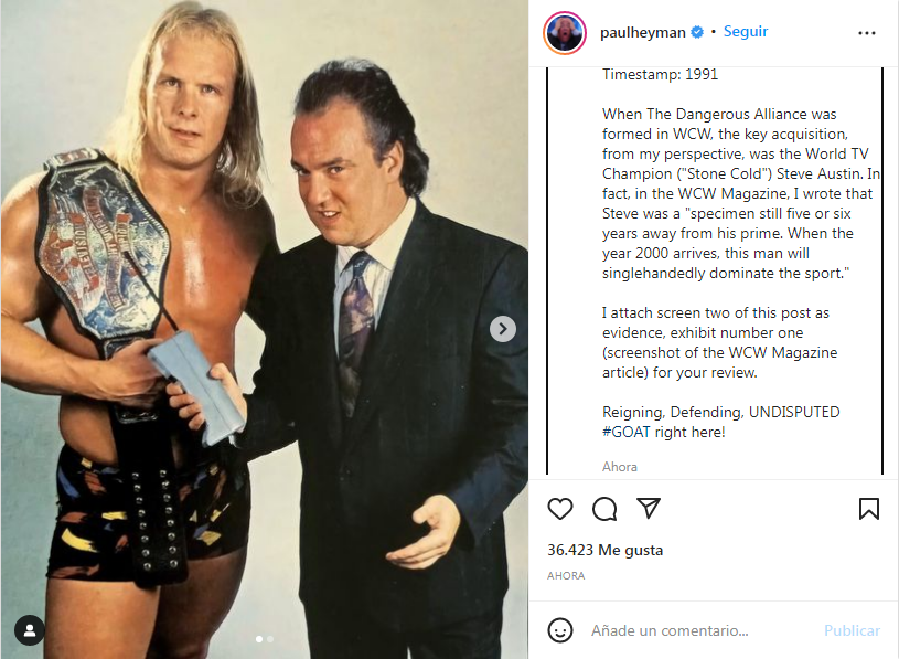 Paul Heyman Instagram