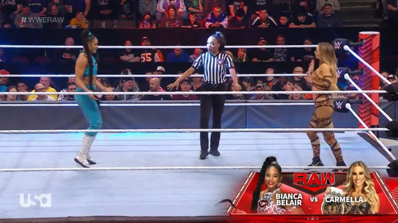 Bianca Belair vs. Carmella - WWE Raw 31 de enero 2022
