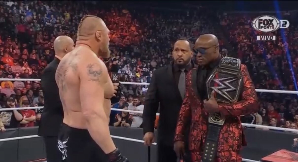 Brock Lesnar y Bobby Lashley - WWE Raw 31 de enero 2022
