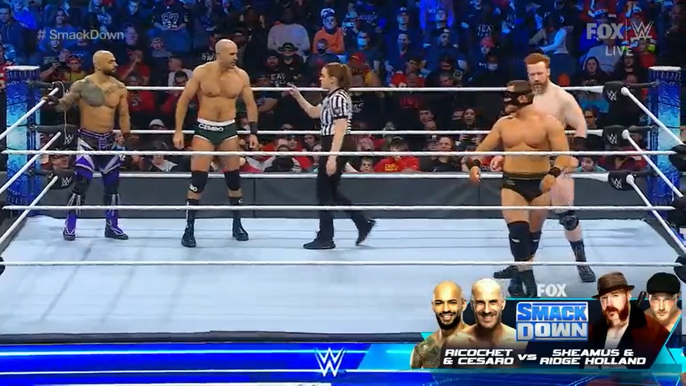 Ricochet y Cesaro vs. Sheamus y Ridge Holland - WWE SmackDown 28 de enero 2022