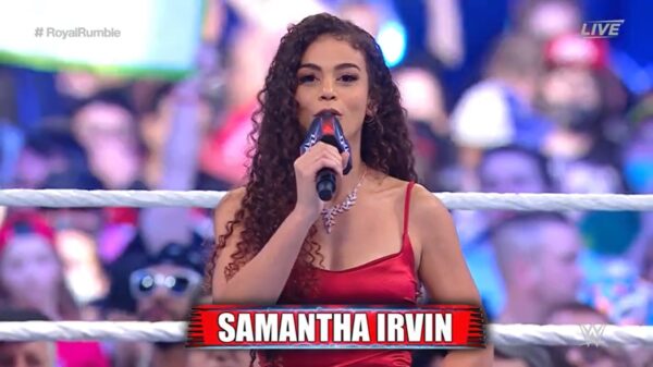 wwe royal rumble 2022 samantha irvin