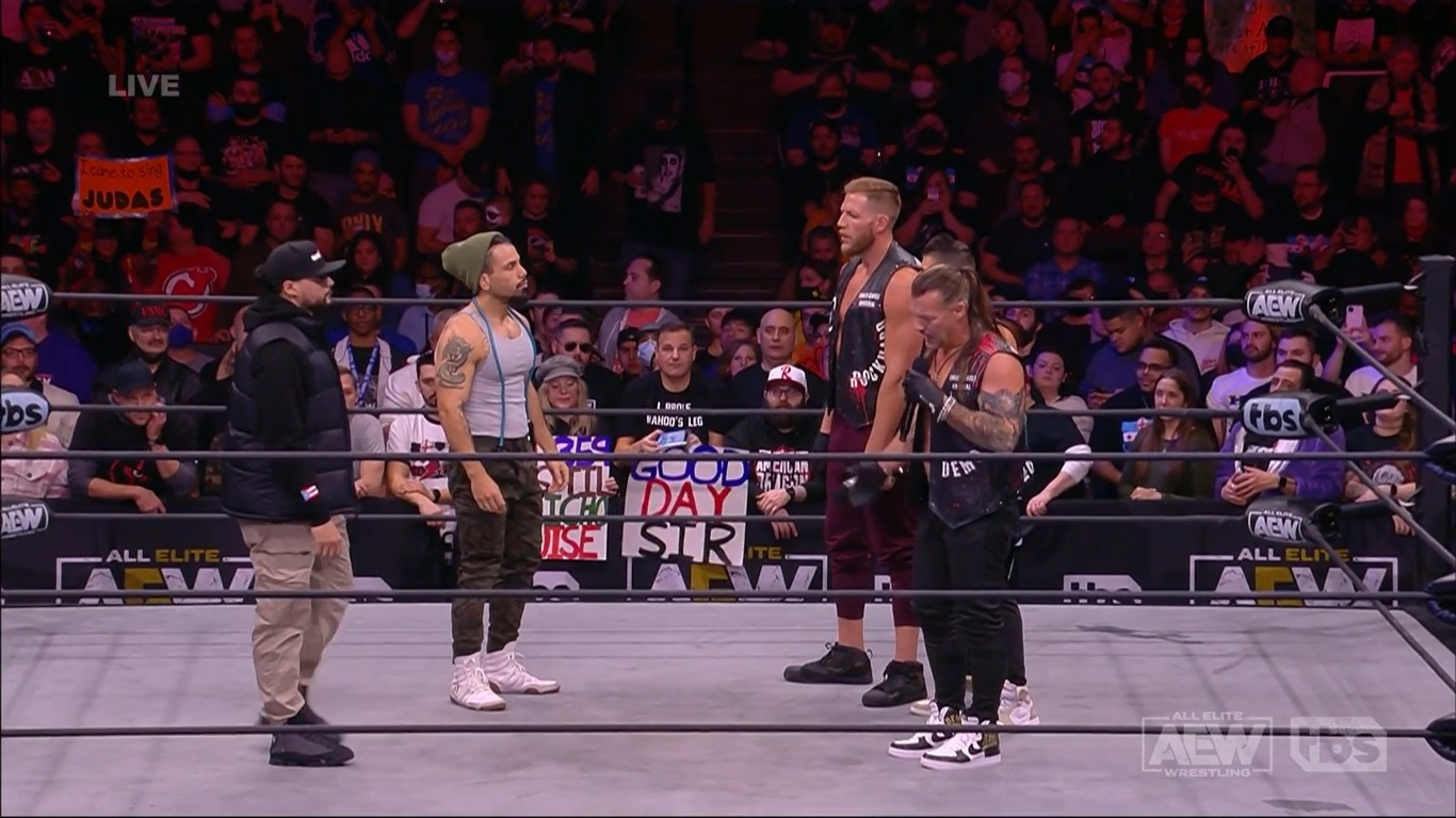 Aew Dynamite 09.02.2022 The Inner Circle Jake Hager Sammy Guevara Chris Jericho Santana Y Ortiz