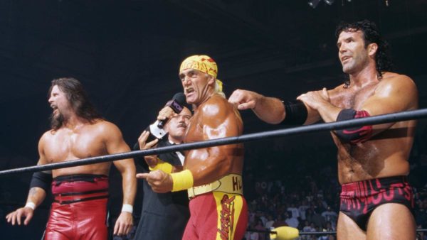 Hulk Hogan con Kevin Nash y Razor Ramon