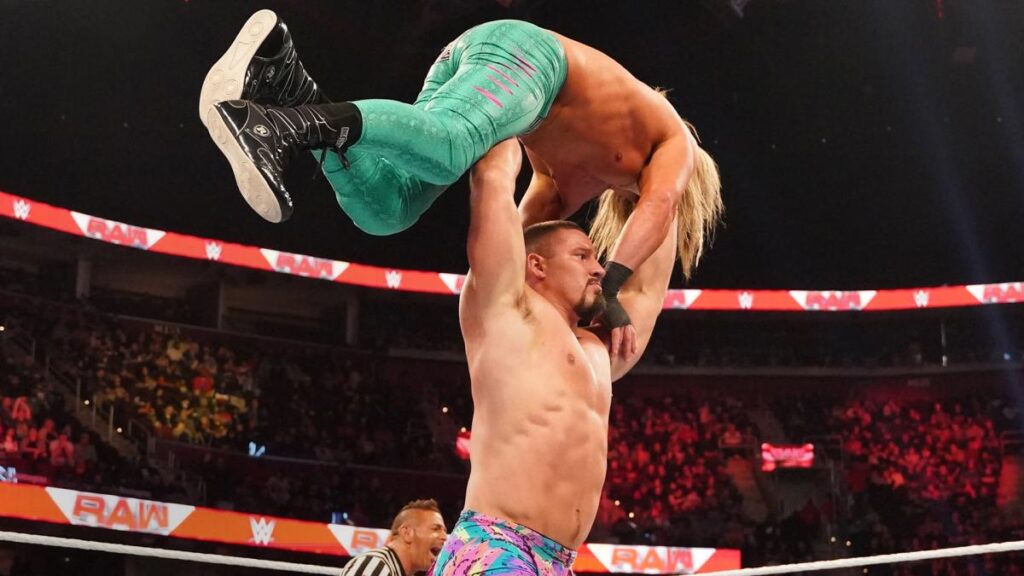 Bron Breakker contra Dolph Ziggler (y Robert Roode) en Raw