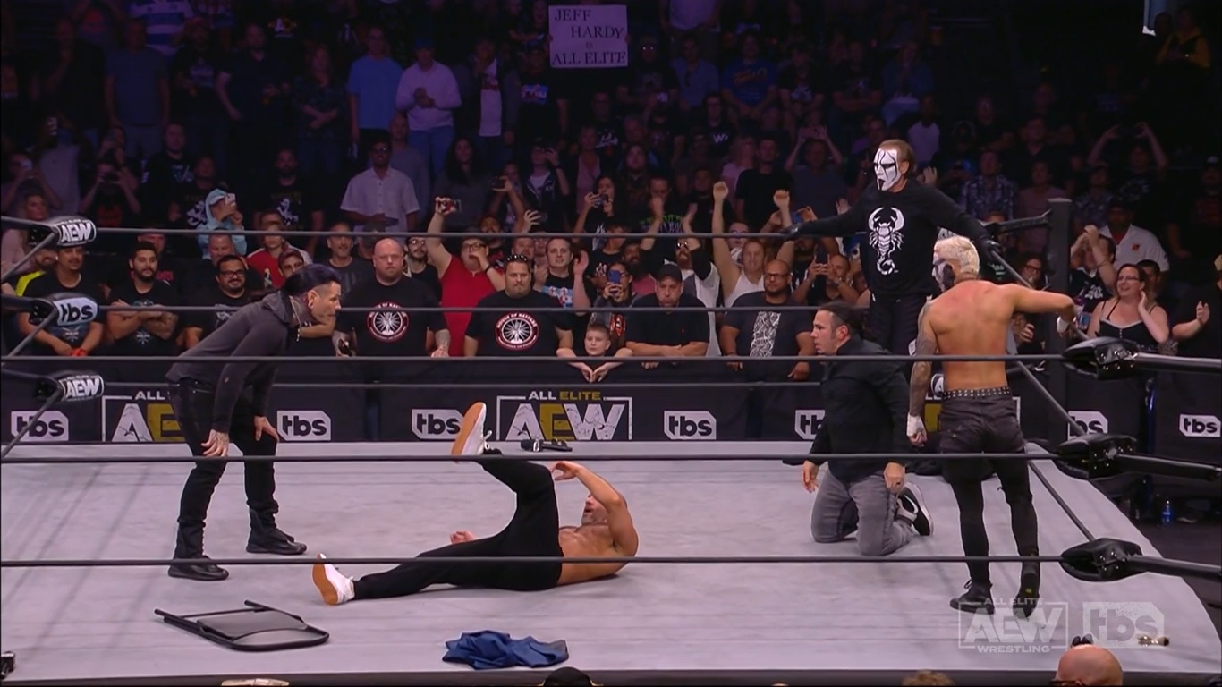 aew dynamite 09.03.2022 jeff hardy debut matt hardy sting darby allin 3