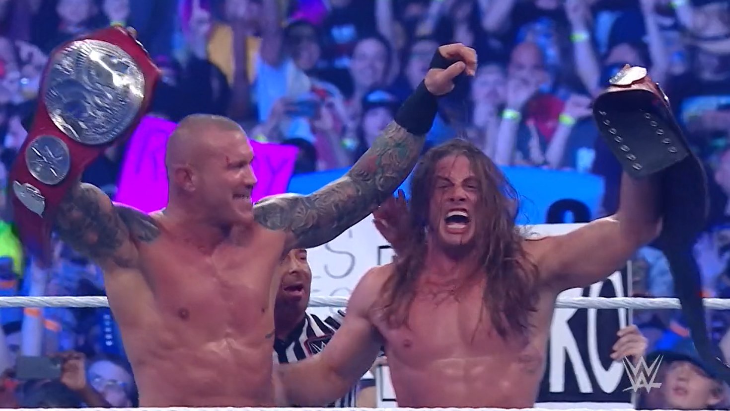 Randy Orton and Matt Riddle as RAW couples champions in Wrestlemania 38 (03.04.2022)