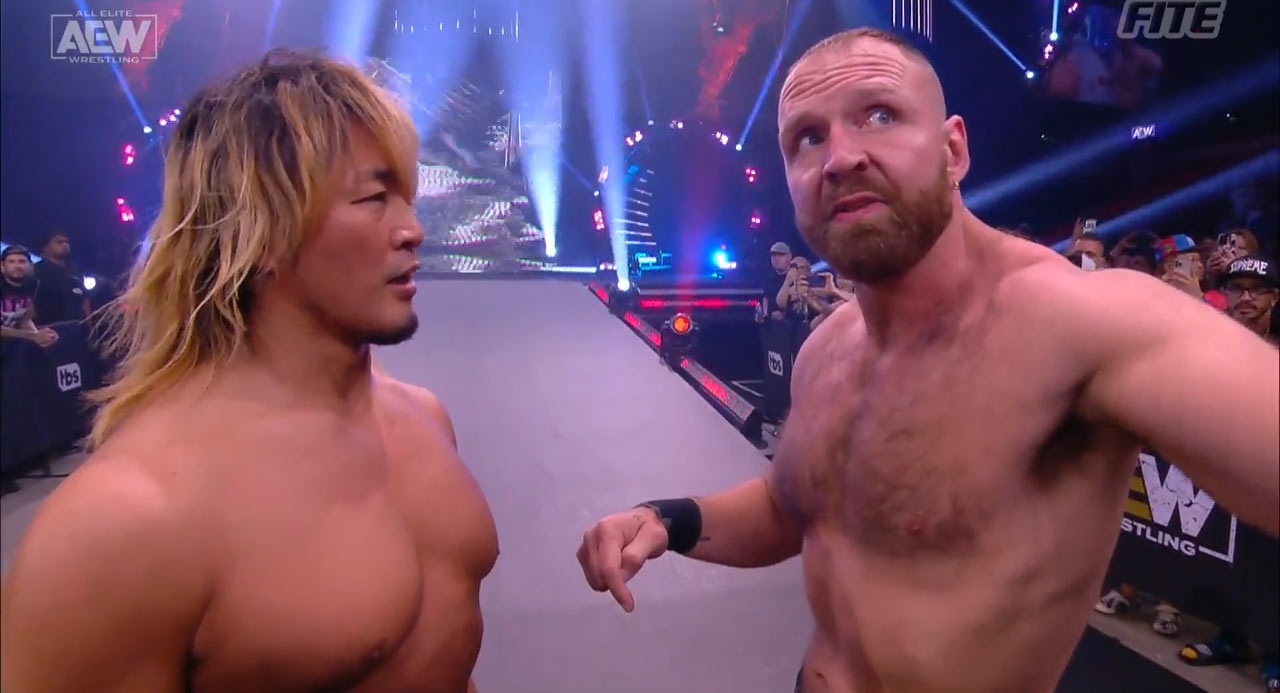 Hiroshi Tanahashi y Jon Moxley - AEW Dynamite 22 de junio 2022