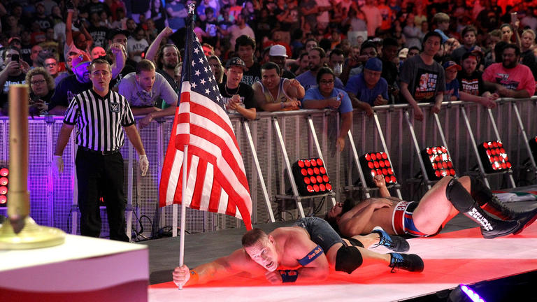 Lucha de banderas en Battleground 2017 entre Cena y Rusev
