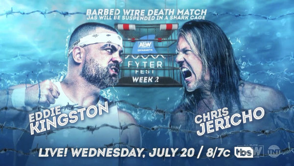 Eddie Kingston vs. Chris Jericho en un Exploding Barbed Wire Deathmatch para AEW Dynamite (20/07/2022) / AEW