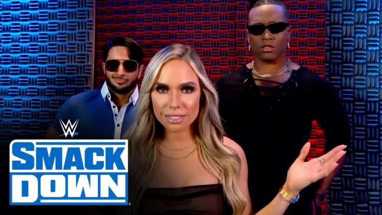 Sydney Zmrzel (Sofia Cromwell o Maxxine Dupri) debuta en WWE SmackDown junto a Mansoor y Mace (22/07/2022) / WWE
