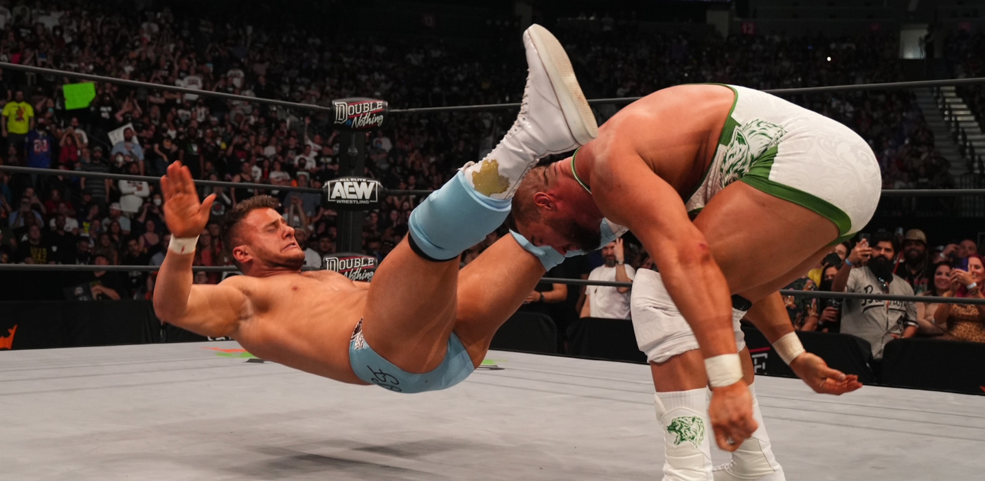 MJF y Wardlow en AEW Double or Nothing 2022 - AEW