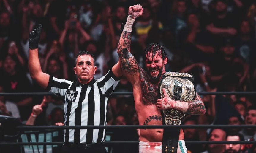 CM Punk en AEW All Out 2022 - @JayLeeAC