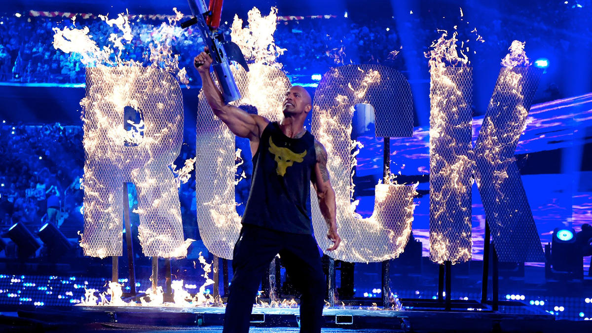 The Rock en WrestleMania 32 The Rock en WrestleMania 32