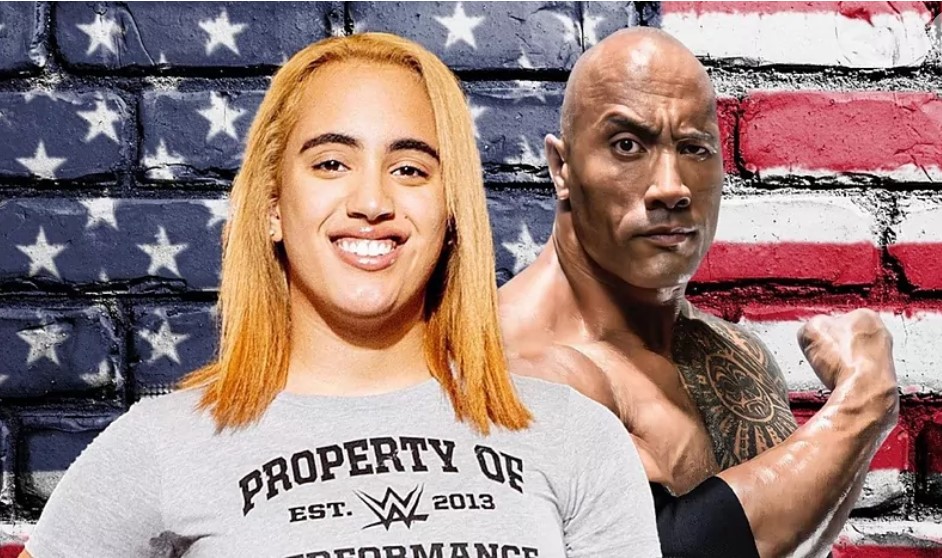 The Rock y su hija Simone Johnson The Rock y su hija Simone Johnson